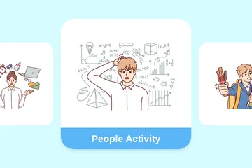 People Activity Illustration Pack