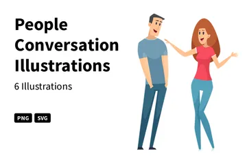 People Conversation Illustration Pack