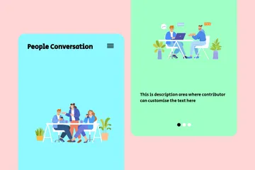 People Conversation Illustration Pack