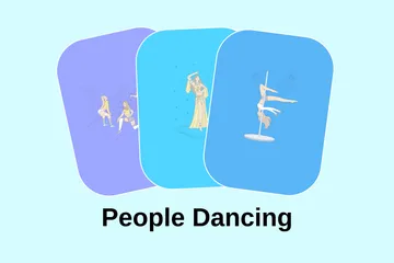 People Dancing Illustration Pack