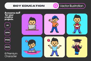 People Education Illustration Pack