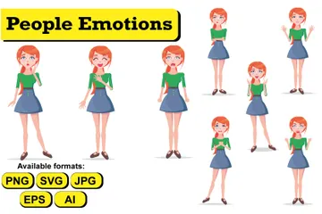 People Emotions Illustration Pack