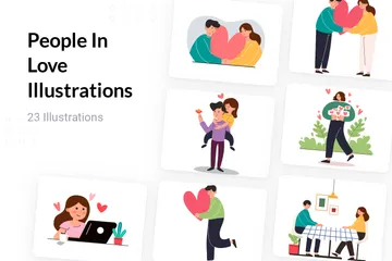 People In Love Illustration Pack