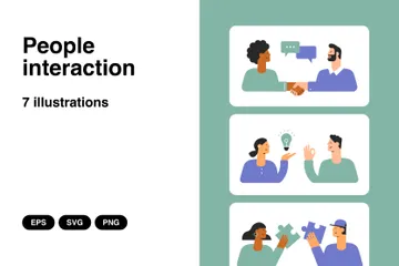 People Interaction Illustration Pack