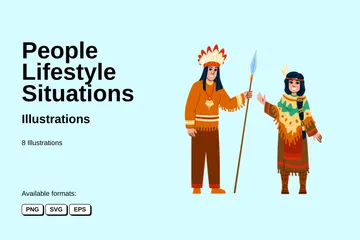 People Lifestyle Situations Illustration Pack
