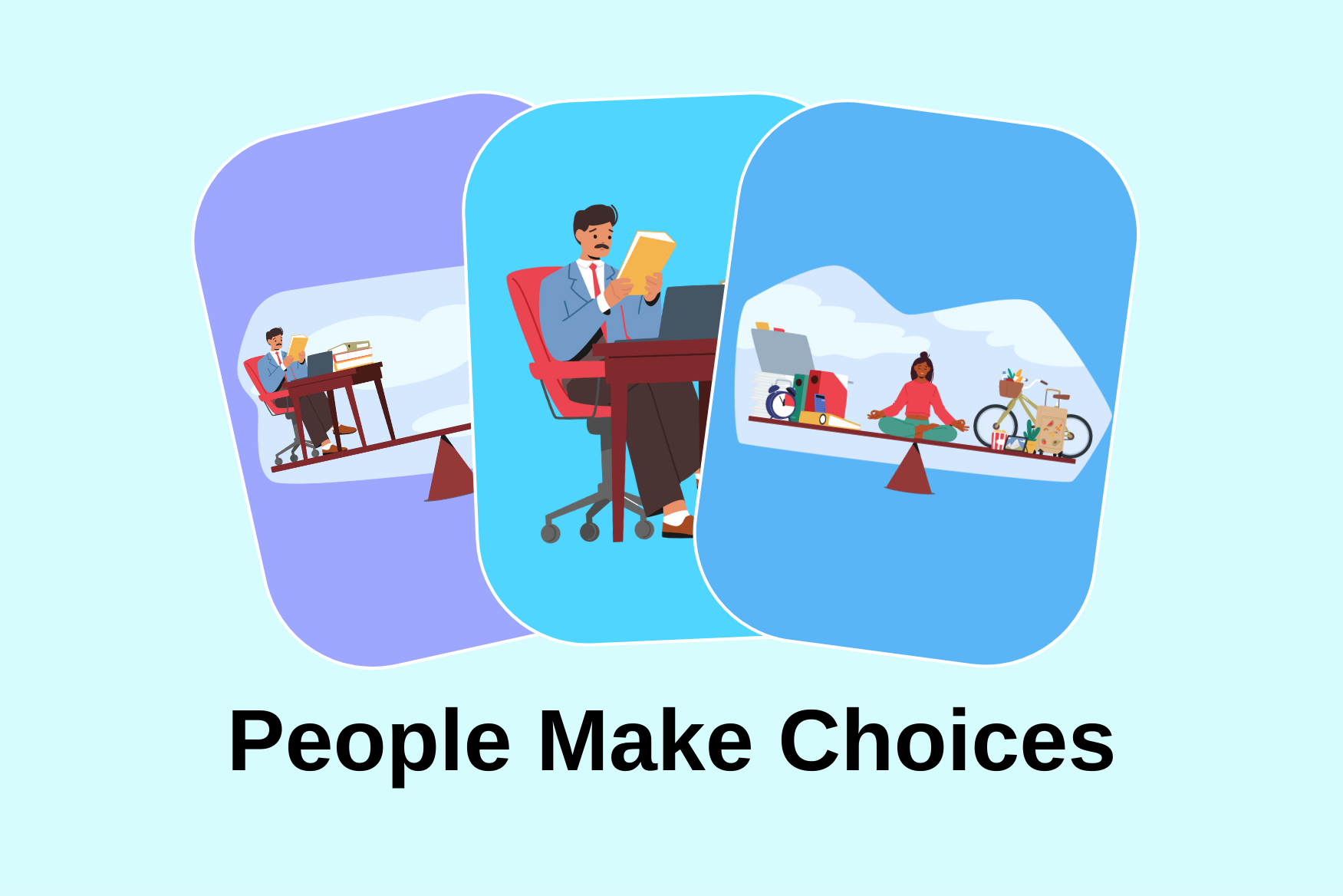 Premium People Make Choices Illustration Pack From People Illustrations