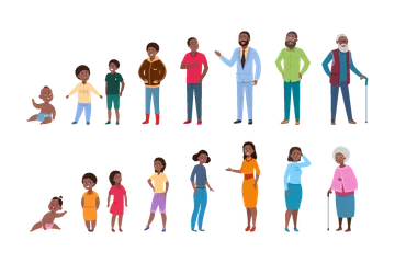 People Of Different Ages Illustration Pack