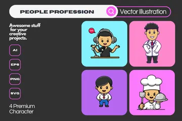 People Profession Illustration Pack