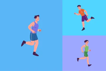 People Runner Illustration Pack