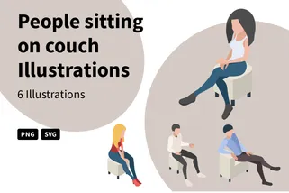 People Sitting On Couch