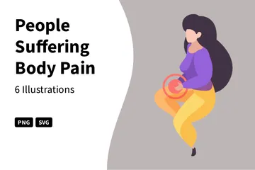 People Suffering Body Pain Illustration Pack