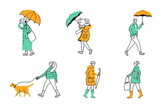 People With Umbrellas
