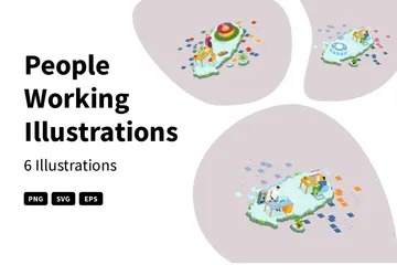 People Working Illustration Pack
