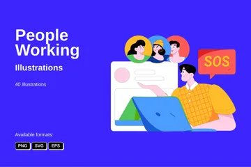 People Working Illustration Pack