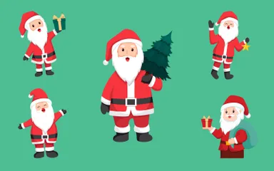 Le père Noël Pack d'Illustrations