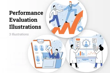 Performance Evaluation Illustration Pack