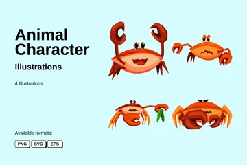 Personagem animal Pacote de Ilustrações