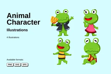 Personagem animal Pacote de Ilustrações