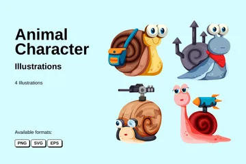 Personagem animal Pacote de Ilustrações