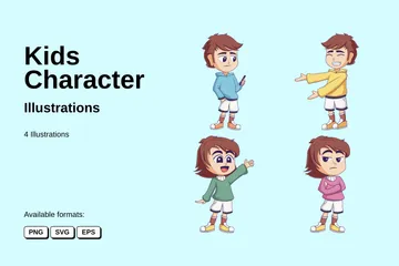 Personagem infantil Illustration Pack