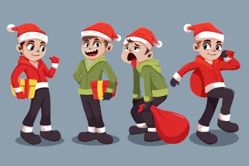 Personaje navideño Paquete de Ilustraciones