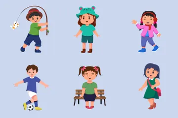 Personaje infantil Illustration Pack