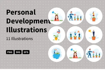 Personal Development Illustration Pack
