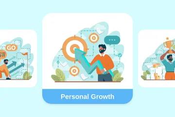Personal Growth Illustration Pack