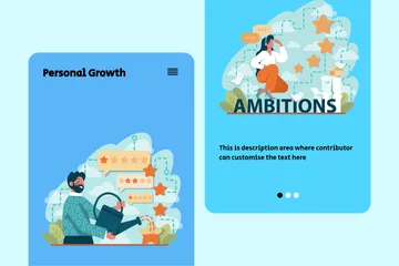 Personal Growth Illustration Pack