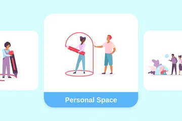 Personal Space Illustration Pack