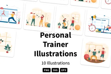 Personal Trainer Illustration Pack