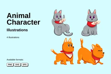 Caractère animal Pack d'Illustrations