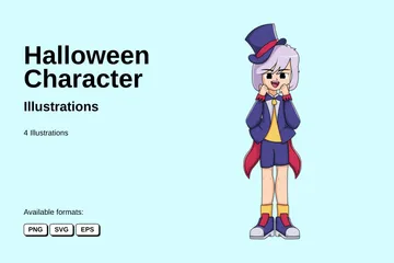 Personnage d'Halloween Pack d'Illustrations