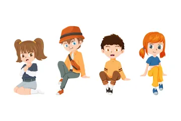 Caractère pour enfants Pack d'Illustrations