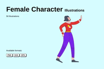 Personnage féminin Pack d'Illustrations