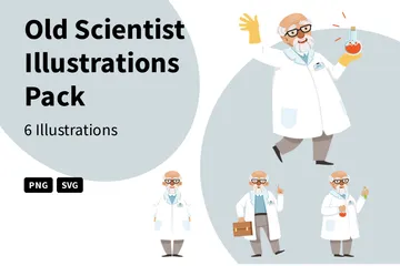 Vieux scientifique Pack d'Illustrations