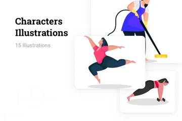 Personnages Pack d'Illustrations