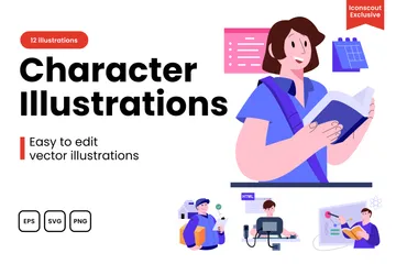 Personnages Pack d'Illustrations