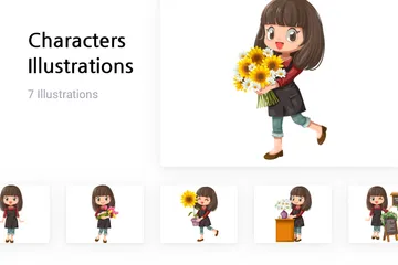 Personnages Pack d'Illustrations