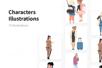 Personnages Pack d'Illustrations