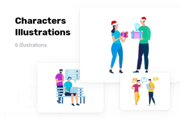 Personnages Pack d'Illustrations