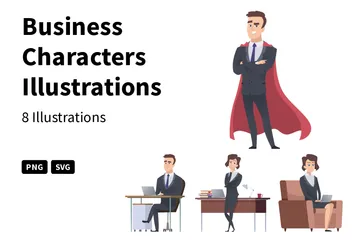 Personnages d'affaires Illustration Pack