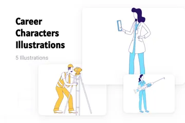 Personnages de carrière Pack d'Illustrations