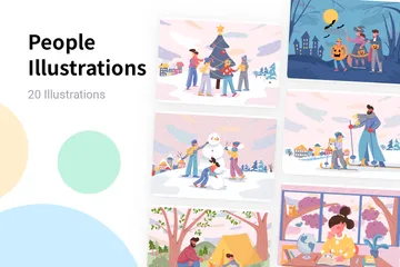 Personnes Pack d'Illustrations