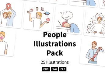 Personnes Illustration Pack