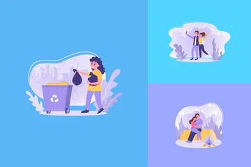 Activité des personnes Pack d'Illustrations