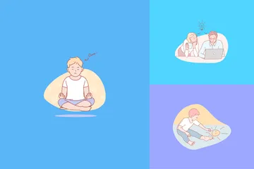 Activité des personnes Pack d'Illustrations