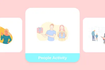 Activité des personnes Pack d'Illustrations