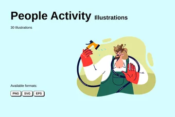 Activité des personnes Illustration Pack