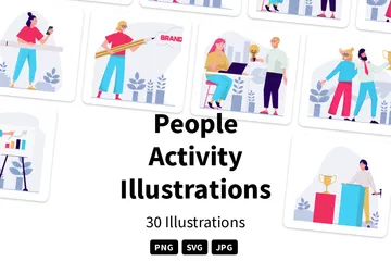 Activité des personnes Pack d'Illustrations